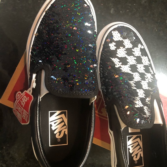flipping sequin vans